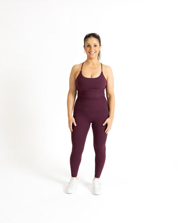 Base Legging - Aubergine
